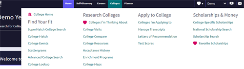 How to view college visits in Naviance